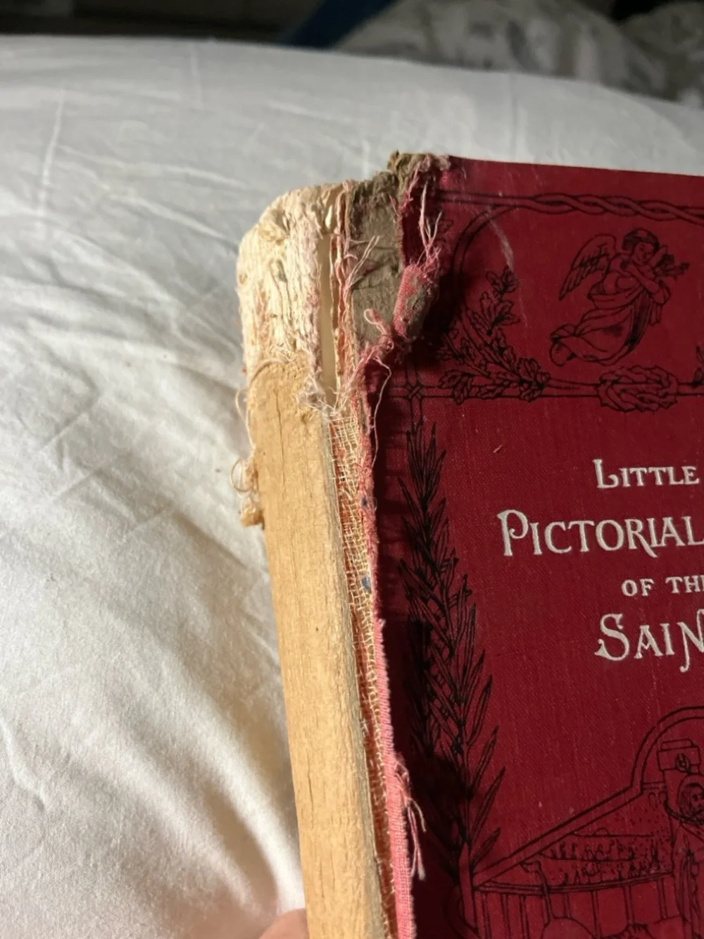Little Pictorial Lives‎ of the Saints - Red Cloth Hardcover Antique 1925